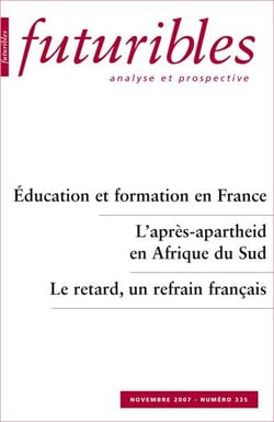 Futuribles 335, novembre 2007. Éducation et formation en France : L'après-apartheid en Afrique du Sud