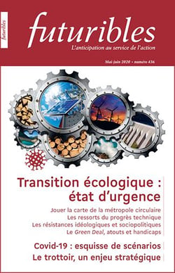 Futuribles 436, mai-juin 2020. Transition écologique : état d'urgence : Covid-19 : esquisse de scénarios
