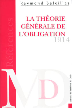La théorie générale de l'obligation