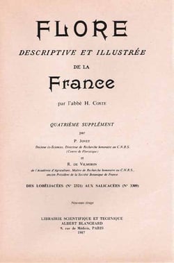 Flore descriptive et illustrée de la France t.4