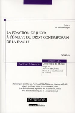 La fonction de juger à l'épreuve du droit contemporain de la famille