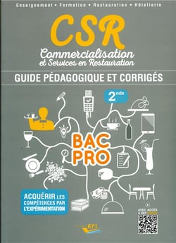 Csr bac pro - seconde professeur