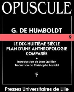 Le dix-huitieme siecle plan d'une anthropologie comparee