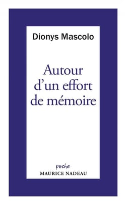 Autour d'un effort de mémoire : sur une lettre de Robert Antelme