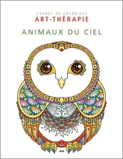 Animaux du ciel - carnet de coloriage art-thérapie