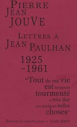 Lettres à jean paulhan (1925-1961)