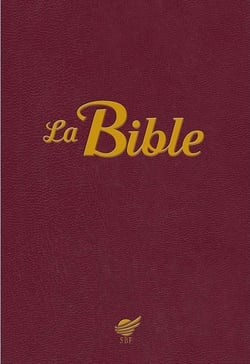 La Bible Couverture Souple Blanche, Paroles De Jesus En Rouge