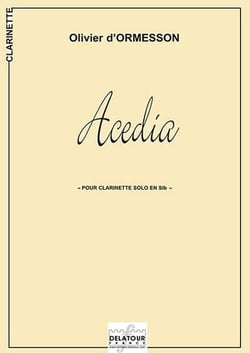Acedia sonate pour clarinette solo