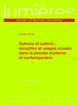 Spinoza et Leibniz : réception et usages croisés dans la pensée moderne et contemporaine