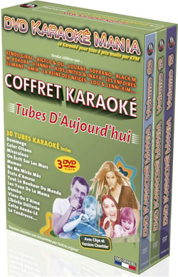 DVD Karaoké Mania - Coffret 3 DVD : Tubes d'aujourd'hui (2017 à 2019)