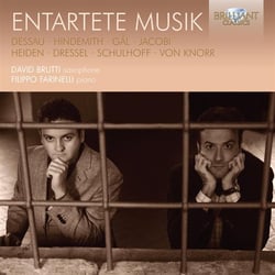 Entartete Music, oeuvres pour saxophone et piano