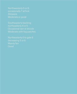 The shipping forecast