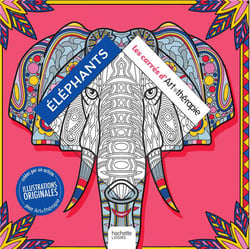 Art-thérapie - les petits carrés : éléphants