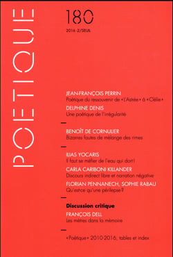 Revue poétique n.180