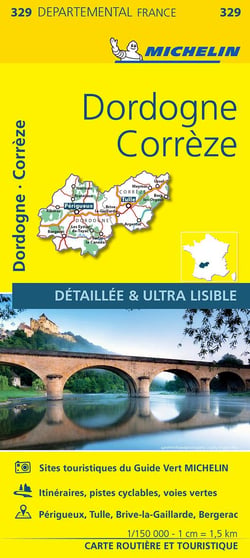 Cartes départementales n.329 : Corrèze, Dordogne