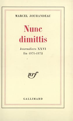 Journaliers - xxvi - nunc dimittis - (1971-1972)