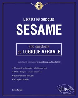 L'expert du concours SESAME - 300 questions de logique verbale