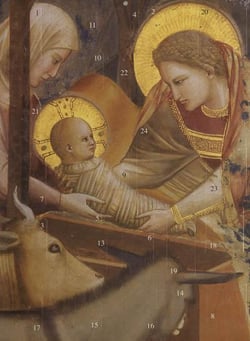 Calendrier de l'Avent - Marie et l'enfant Jésus