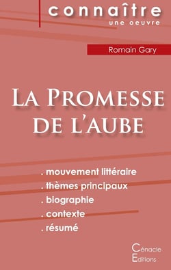 La promesse de l'aube, de Romain Gary - fiche de lecture, analyse littéraire de référence