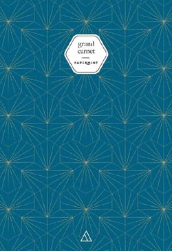 Grand carnet - papermint tiles bleu