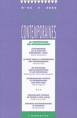 SOCIETES CONTEMPORAINES n.53 : la construction des discriminations