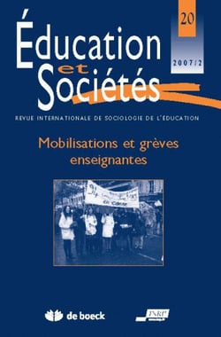 Revue éducation et sociétés n.20 : mobilisations et grèves enseignantes