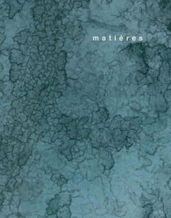 Revue Matières n.14 : l'oeuvre et le temps