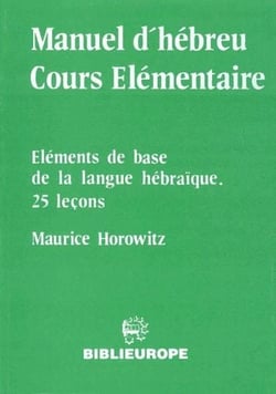 Manuel d'hebreu cours elementaire