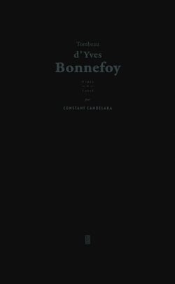 Tombeau d'Yves Bonnefoy