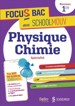 Physique chimie, 1ère spécialité
