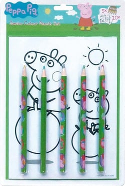 Peppa pig - jumbo set coloriages et croquis