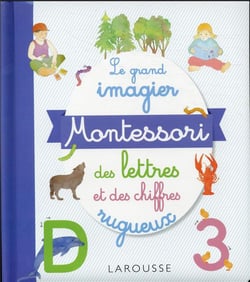 Le grand imagier Montessori lettres et chiffres rugueux