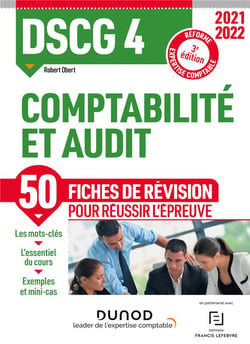 DSCG 4 : comptabilité et audit - 50 fiches de révision pour réussir l'épreuve (édition 2021/2022)
