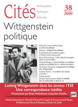 REVUE CITES Tome 38 : Wittgenstein politique