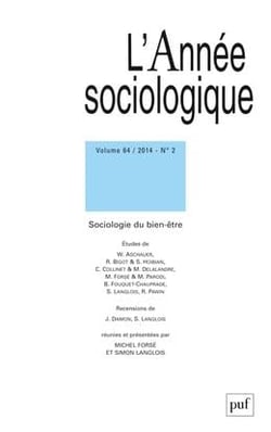 année sociologique 2014, vol. 64 (2)