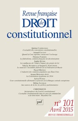 Revue française de droit constitutionnel n.101