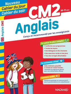 Cahier du jour / cahier du soir : anglais - CM2