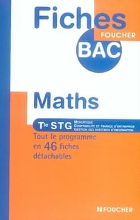 Mathématiques - terminale stg, mercatique
