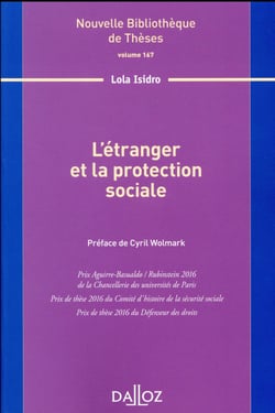 L'étranger et la protection sociale - Volume 167