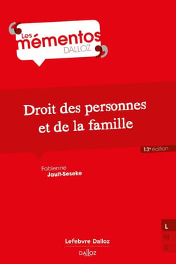 Droit des personnes, de la famille et des incapacités (13e édition)
