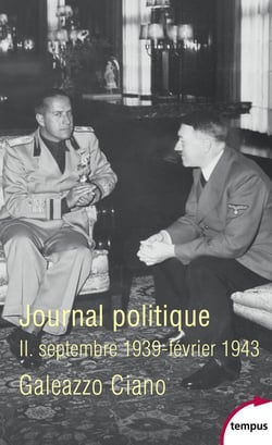 Journal politique Tome 2 -Septembre 1939-février 1943