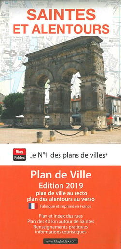 Saintes et alentours : plan de ville (édition 2019)