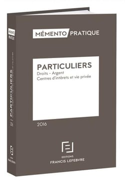 MEMENTO DROIT DES PARTICULIERS 2016