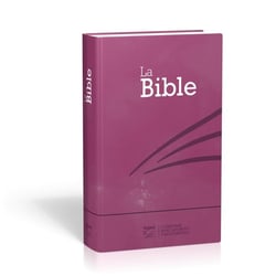 Bible Segond 21 compacte motif prune