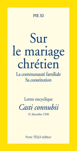 Sur le mariage chrétien