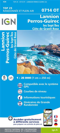 0714ot - lannion, perros-guirec - les sept iles - côte de granit rose (3e édition)