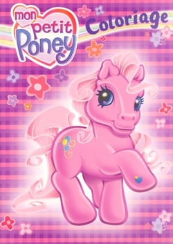 COLORIAGE PETIT PONEY VIOLET