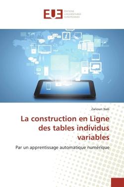 La construction en Ligne des tables individus variables : Par un apprentissage automatique numérique