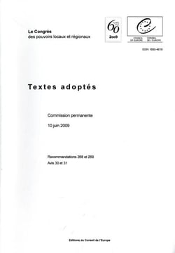 Le congrès des pouvoirs locaux et régionaux - 10 juin 2009