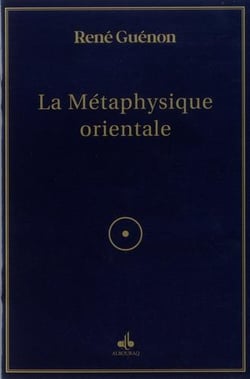 La métaphysique orientale